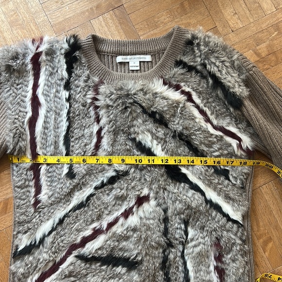 Diane Von Furtsenberg Jameson Merino Rabbit Fur Sweater - Picture 11 of 12